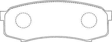 Aisin AS-N147 - Bremsbelagsatz, Scheibenbremse alexcarstop-ersatzteile.com