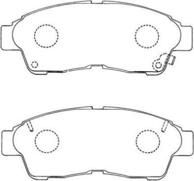 Aisin ASN-154 - Bremsbelagsatz, Scheibenbremse alexcarstop-ersatzteile.com