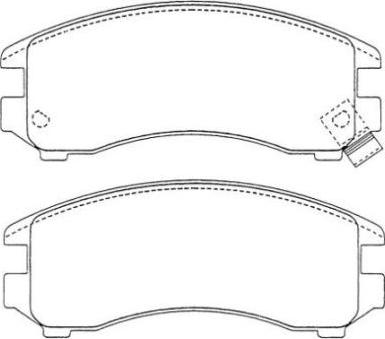 Aisin ASN-183 - Bremsbelagsatz, Scheibenbremse alexcarstop-ersatzteile.com