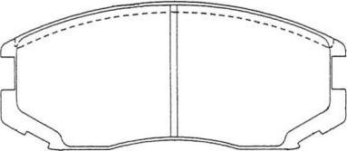 Aisin ASN-121 - Bremsbelagsatz, Scheibenbremse alexcarstop-ersatzteile.com