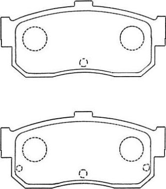 Aisin ASN-249 - Bremsbelagsatz, Scheibenbremse alexcarstop-ersatzteile.com