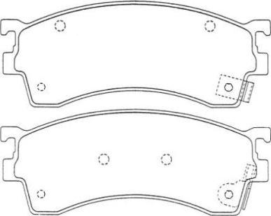 Aisin ASN-240 - Bremsbelagsatz, Scheibenbremse alexcarstop-ersatzteile.com