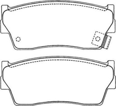 AISIN ASN-205 - Bremsbelagsatz, Scheibenbremse alexcarstop-ersatzteile.com