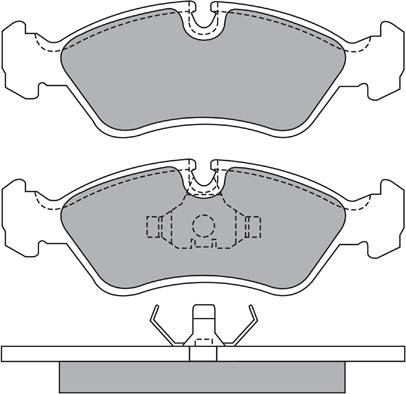 Aisin ASN-2066 - Bremsbelagsatz, Scheibenbremse alexcarstop-ersatzteile.com