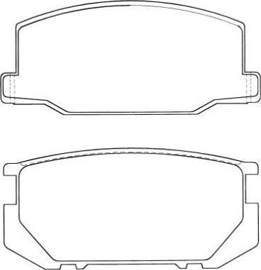 Aisin ASN-2002 - Bremsbelagsatz, Scheibenbremse alexcarstop-ersatzteile.com