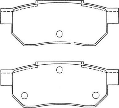 Aisin ASN-2011 - Bremsbelagsatz, Scheibenbremse alexcarstop-ersatzteile.com