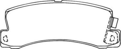 Aisin ASN-207 - Bremsbelagsatz, Scheibenbremse alexcarstop-ersatzteile.com