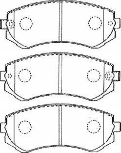 Aisin B1N018 - Bremsbelagsatz, Scheibenbremse alexcarstop-ersatzteile.com