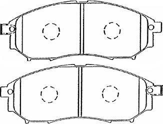 Aisin B1N036 - Bremsbelagsatz, Scheibenbremse alexcarstop-ersatzteile.com