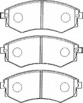 AISIN B1N021 - Bremsbelagsatz, Scheibenbremse alexcarstop-ersatzteile.com