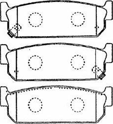 Aisin B2N057 - Bremsbelagsatz, Scheibenbremse alexcarstop-ersatzteile.com