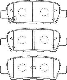 Aisin B2N064 - Bremsbelagsatz, Scheibenbremse alexcarstop-ersatzteile.com