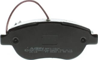 AISIN BPFI-1014 - Bremsbelagsatz, Scheibenbremse alexcarstop-ersatzteile.com