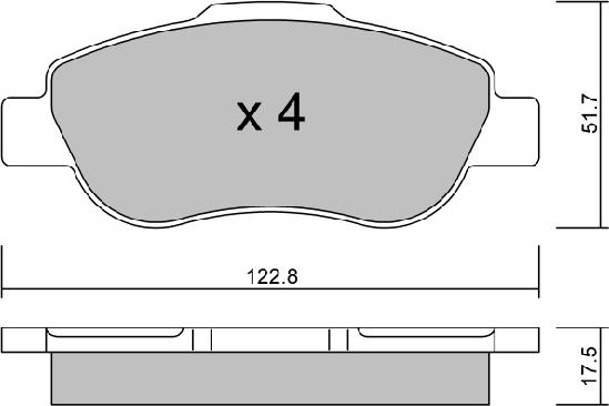 Aisin BPFI-1016 - Bremsbelagsatz, Scheibenbremse alexcarstop-ersatzteile.com