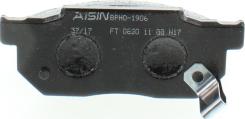 AISIN BPHO-1906 - Bremsbelagsatz, Scheibenbremse alexcarstop-ersatzteile.com