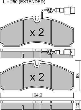 Aisin BPNI-1016 - Bremsbelagsatz, Scheibenbremse alexcarstop-ersatzteile.com