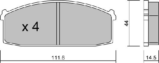 Aisin BPNI-1017 - Bremsbelagsatz, Scheibenbremse alexcarstop-ersatzteile.com