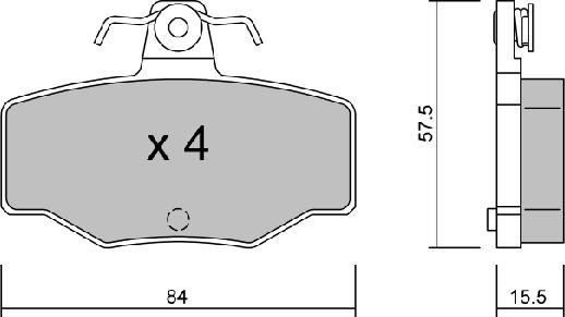 AISIN BPNI-2901 - Bremsbelagsatz, Scheibenbremse alexcarstop-ersatzteile.com