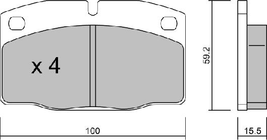 Aisin BPOP-1004 - Bremsbelagsatz, Scheibenbremse alexcarstop-ersatzteile.com