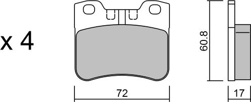 AISIN BPPE-1016 - Bremsbelagsatz, Scheibenbremse alexcarstop-ersatzteile.com