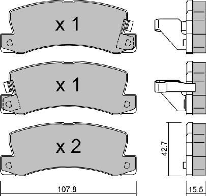 Magneti Marelli J3612013 - Bremsbelagsatz, Scheibenbremse alexcarstop-ersatzteile.com