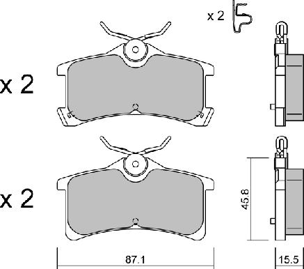 Aisin BPTO-2009 - Bremsbelagsatz, Scheibenbremse alexcarstop-ersatzteile.com