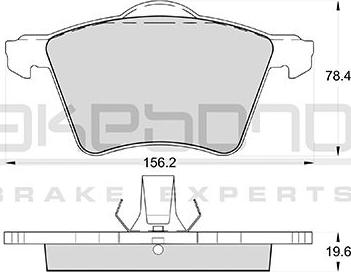 Akebono AN-4565WK - Bremsbelagsatz, Scheibenbremse alexcarstop-ersatzteile.com