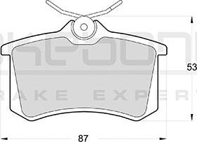 Akebono AN-4506K - Bremsbelagsatz, Scheibenbremse alexcarstop-ersatzteile.com