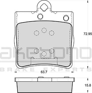 Akebono AN-4507K - Bremsbelagsatz, Scheibenbremse alexcarstop-ersatzteile.com