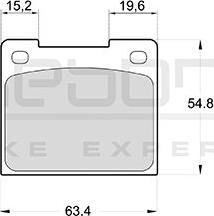 Akebono AN-4093K - Bremsbelagsatz, Scheibenbremse alexcarstop-ersatzteile.com