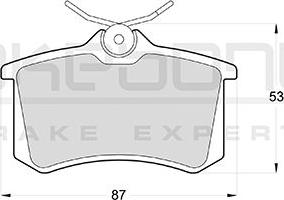 Akebono AN-4045KE - Bremsbelagsatz, Scheibenbremse alexcarstop-ersatzteile.com