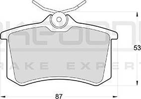 Akebono AN-4045K - Bremsbelagsatz, Scheibenbremse alexcarstop-ersatzteile.com