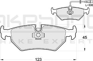 Akebono AN-4004WKE - Bremsbelagsatz, Scheibenbremse alexcarstop-ersatzteile.com