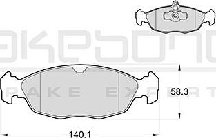 Akebono AN-4025KE - Bremsbelagsatz, Scheibenbremse alexcarstop-ersatzteile.com