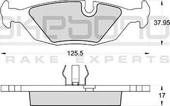 Akebono AN-4077K - Bremsbelagsatz, Scheibenbremse alexcarstop-ersatzteile.com