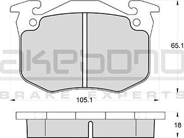 Akebono AN-4149WKE - Bremsbelagsatz, Scheibenbremse alexcarstop-ersatzteile.com