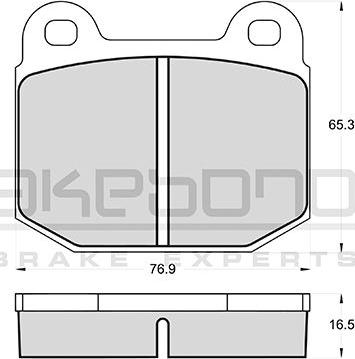 Akebono AN-4140KE - Bremsbelagsatz, Scheibenbremse alexcarstop-ersatzteile.com