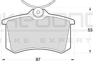 Akebono AN-4398K - Bremsbelagsatz, Scheibenbremse alexcarstop-ersatzteile.com