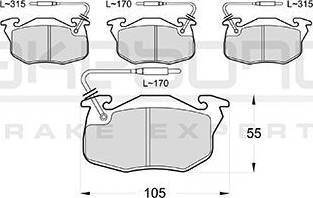 Akebono AN-4385WK - Bremsbelagsatz, Scheibenbremse alexcarstop-ersatzteile.com