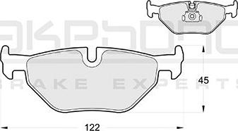 Akebono AN-4332K - Bremsbelagsatz, Scheibenbremse alexcarstop-ersatzteile.com