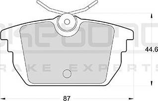 Akebono AN-4255K - Bremsbelagsatz, Scheibenbremse alexcarstop-ersatzteile.com