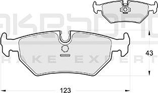 Akebono AN-4212KE - Bremsbelagsatz, Scheibenbremse alexcarstop-ersatzteile.com