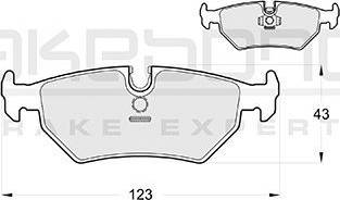 Akebono AN-4212K - Bremsbelagsatz, Scheibenbremse alexcarstop-ersatzteile.com