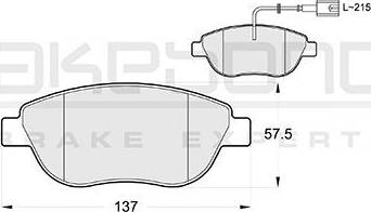 Akebono AN-4286WK - Bremsbelagsatz, Scheibenbremse alexcarstop-ersatzteile.com