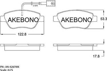 ATE 603863 - Bremsbelagsatz, Scheibenbremse alexcarstop-ersatzteile.com