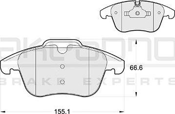 Akebono AN-4748K - Bremsbelagsatz, Scheibenbremse alexcarstop-ersatzteile.com