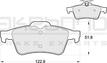 Akebono AN-4768K - Bremsbelagsatz, Scheibenbremse alexcarstop-ersatzteile.com