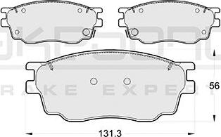 Akebono AN-680WK - Bremsbelagsatz, Scheibenbremse alexcarstop-ersatzteile.com