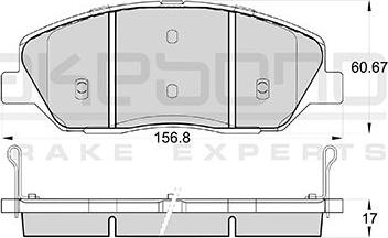 Akebono AN-8163WK - Bremsbelagsatz, Scheibenbremse alexcarstop-ersatzteile.com