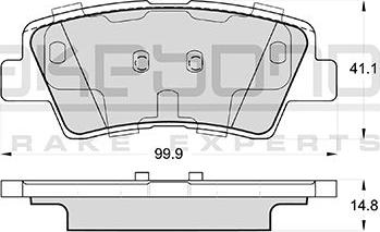 Akebono AN-8185WK - Bremsbelagsatz, Scheibenbremse alexcarstop-ersatzteile.com